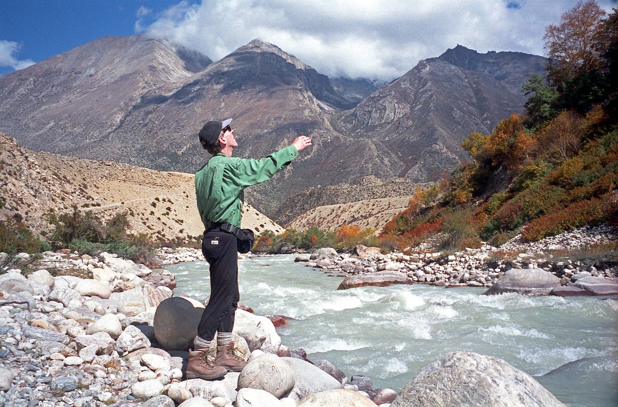 29 Jerome Ryan Throwing Rocks In The River NExt To Kharta